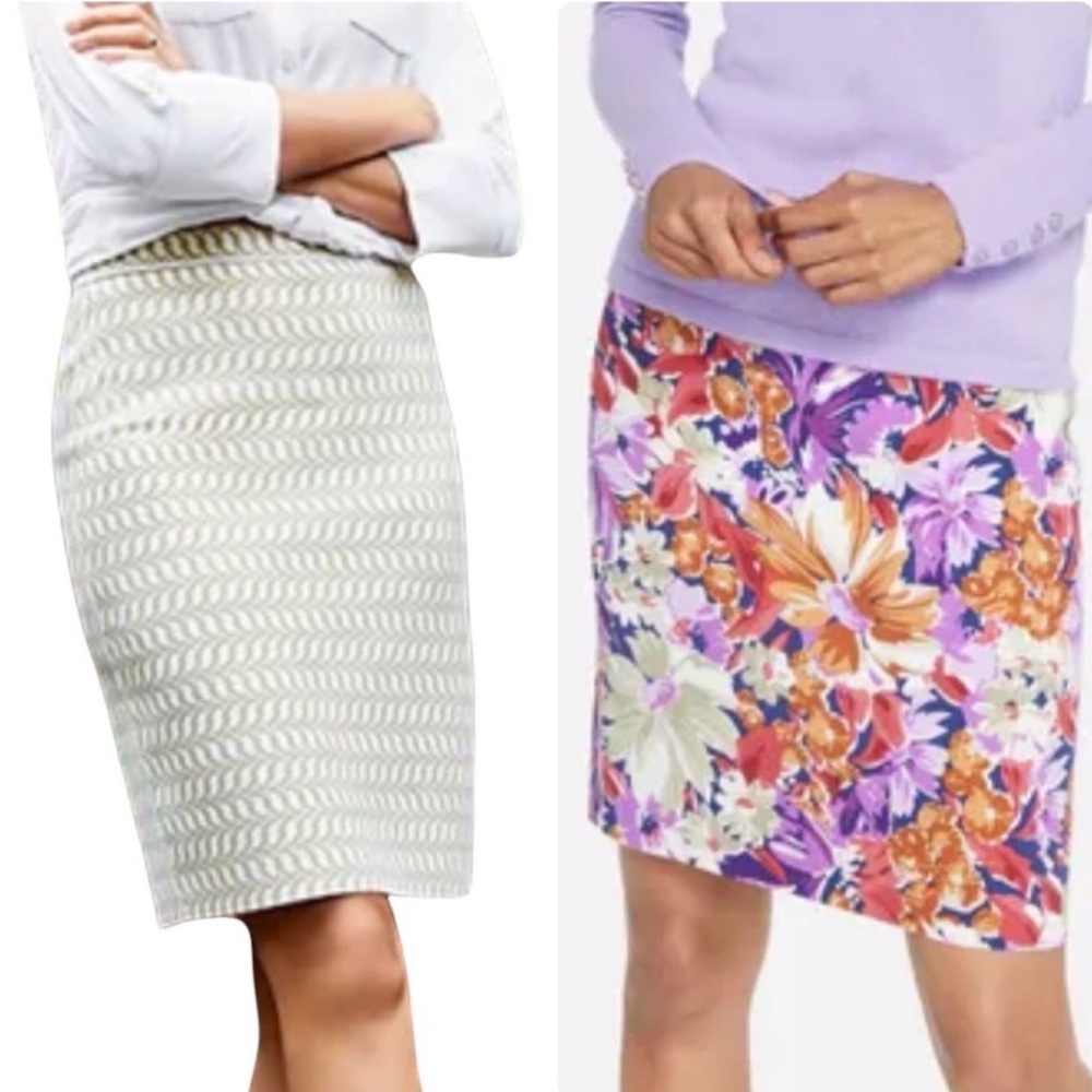 J. McLaughlin NWT Halle Reversible Skirt Palmer Floral Size XS